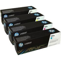 4 HP Toner CF210X-CF213A 131X 131A Multipack K C M Y 4-farbig