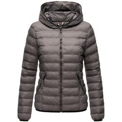 NAVAHOO Damen Stylische Steppjacke Übergangsjacke mit Kapuze Neevia