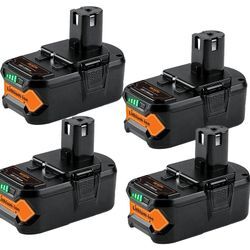 4 x 6.0Ah 18 V Lithium Akku Ersatz für Ryobi One Plus Akku BPL1815 P104 P108 P102 P103 P105 P107 P109 P122 BPL-1815 BPL-1 BPL822