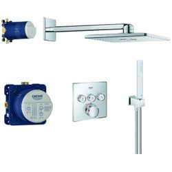 GROHE Unterputz-Duschsystem Grohtherm SmartControl 34804 eckige Form, chrom, 34804000 34804000