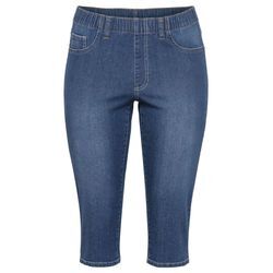 Schmale Stretch-Jeggings in Caprilänge, blue Denim, Gr.58