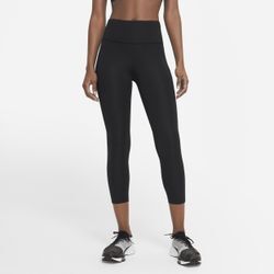 Nike Fast 3/4-Lauf-Leggings mit mittelhohem Bund für Damen - Schwarz