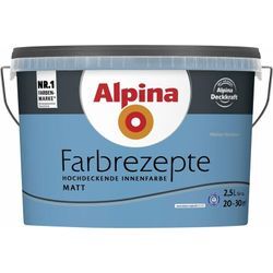 Farbrezepte Volles Azurblau 2,5 l Weiter Horizont Innenfarbe matt - Alpina