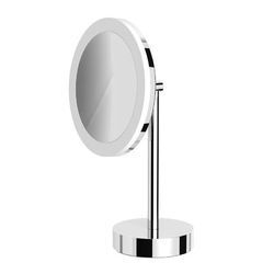 Avenarius Kosmetikspiegel Wand+Stand, Akku, rund, LED, 5-fach, Serie Kosm. 9505115010