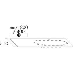 Burgbad Glas-Waschtisch Glas Matt 12x...x510 Lichtgrau Matt, GWBB999A0126 GWBB999A0126