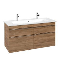 Villeroy & Boch Venticello Waschbeckenunterschrank, 4 Auszüge, 1153 x 590 x 477 mm, Kansas Oak / Kan A92901RH