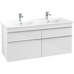 Villeroy & Boch Waschtischunterschrank Venticello A93001DH, B:1253, H:590, T:502mm, Glossy White A93001DH