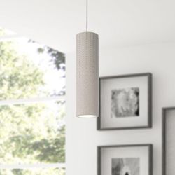 Pendelleuchte, GU10, Lampe Für Wohnzimmer Esszimmer Küche, Höhenverstellbar Beton-Sandstein-Weiß, ohne Leuchtmittel - Paco Home