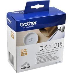 Brother PT Etiketten DK11218 weiss rund 24mm 1000 St. VE