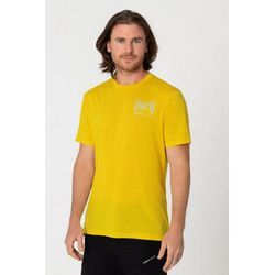 SUPER.NATURAL T-Shirt Merino T-Shirt M ACTIVE TEE atmungsaktiver Merino-Materialmix, gelb