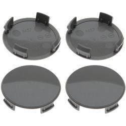 4 Nabenkappen Ø 57,0 mm - 54,0 mm / gewölbt grau