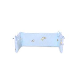 Lorelli Babybett-Nestchen L 145 x B 27 cm, Bettumrandung aus 100% Baumwolle hellblau