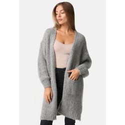 PM SELECTED Damen Warme Strickjacke Cardigan mit Taschen in Einheitsgröße PM69