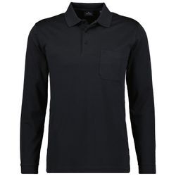 Soft Knit Polo Knopf Langarm Herren Poloshirt