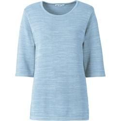 Baumwoll-Pullover, Melange hellblau, 40/42