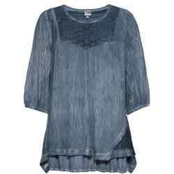 Baumwoll-Bluse, blau, 36/38