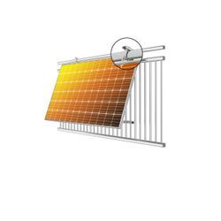 avoltik Solarmodul Halterung Alu Aufständerung für Photovoltaik Winkel eckig Solarmodul-Halterung