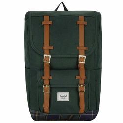 Herschel Little America Rucksack 43 cm Laptopfach darkest spruce winter plaid