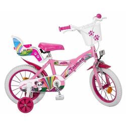 Toimsa Bikes Kinderfahrrad 16 Zoll Kinder Mädchen Fahrrad Kinderfahrrad Pink Rad Bike Fantasy