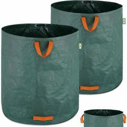 Gartenabfallsack 2x500 Liter 50 kg Belastbarkeit stabil robust abwaschbar Garten Rasensack Gartentasche Laubsack - Gardebruk