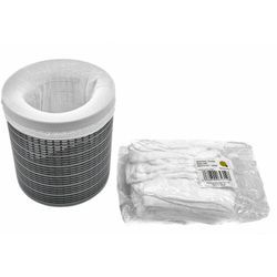 Skimmer Socke weiß - 20er Set - Poolfilter Schoner - Skimmer Netz Poolpumpe Schutz Filter Schmutzfang