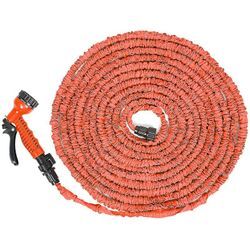 100FT Flexibler Gartenschlauch 30m Wasserschlauch dehnbarer Orange Flexischlauch