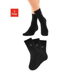 ELBSAND Socken schwarz Gr. 35-38 für Damen. Normal. Nachhaltig.