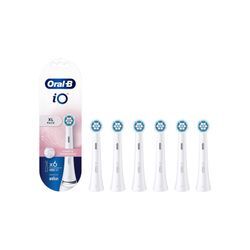 Oral-B iO Sanfte Reinigung Aufsteckbürsten für elektrische Zahnbürste, 6 Stück