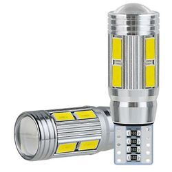 2 stücke W5w T10 12 v 6000 karat 5630 10 Smd Auto Led-lampe Canbus Kennzeichen Keil Seite Drehen singal Licht s