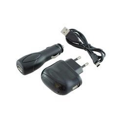 Trade Shop - 4in1 zubehör set: Netzteil usb Ladekabel kfz Kabel Datenkabel Adapter für für htc P3301 P3350 P3400 P3450 P3470 P3600 P3650 P3700 P4300