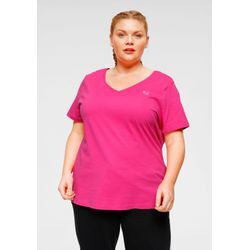 3er Pack T-Shirts, schwarz-pink, Gr.52/54