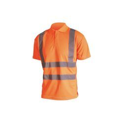 High Visibility Polo Shirt - Kurze Ärmel - Neon Orange - 4XL - Orange