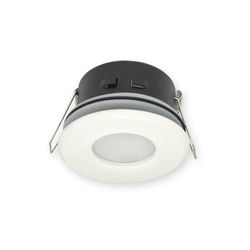 Led Line - IP44 Deckenleuchte Einbaurahmen Wasserdicht Einbaustrahler Lampe Spot Einbau Leuchte Rund Weiß aus Aluminium