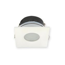 IP44 Deckenleuchte Einbaurahmen Wasserdicht Einbaustrahler Lampe Spot Einbau Leuchte Eckig Weiß Matt aus Aluminium - Led Line