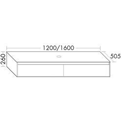 Burgbad Waschtischunterschrank rc40 Eiche Authentic/Weiß Hochglanz, SGBB140F4608A0031 SGBB140F4608A0031