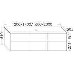 Burgbad Waschtischunterschrank rc40 Bambus Natur/Eiche Hellgrau, SGBK120F4607A0100 SGBK120F4607A0100