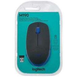 Logitech M190 blau kabellose Maus