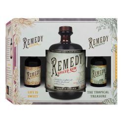 Remedy Spiced Rum 41,5% Vol + 5cl Remedy Pineapple 40% Vol + 5cl Remedy Elixir 34% Vol