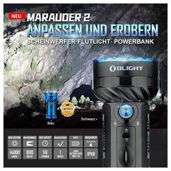 OLIGHT Taschenlampe Olight Marauder 2 Leistungsstarke Taschenlampe