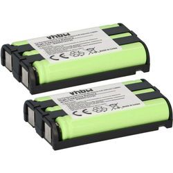 2x Akku kompatibel KX-FG5210 Panasonic 850mAh 3.6V Ni-MH