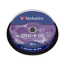 DVD+R DL 8,5 GB, DVD-Rohlinge 8fach, 10 Stück