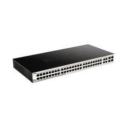 DGS-1210-48/E, Switch silber/schwarz, 4 Gigabit-Combo-Ports