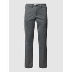 Slim Fit Chino in unifarbenem Design Modell 'NEW Miles'