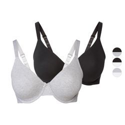 esmara® Damen Bügel-BHs, 2 Stück, mit gemouldeten Cups