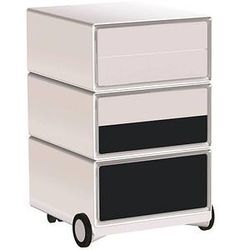 PAPERFLOW easyBox Classic Chic Rollcontainer weiß, bunt 4 Auszüge 39,0 x 43,6 x 64,2 cm