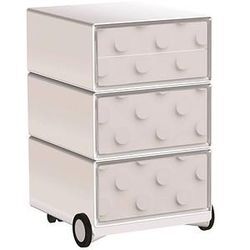 PAPERFLOW easyBox Classic Chic Rollcontainer weiß, bunt 4 Auszüge 39,0 x 43,6 x 64,2 cm