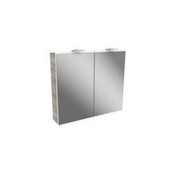 Fackelmann - led Spiegelschrank lima / Badschrank mit Soft-Close-System / Maße (b x h x t): ca. 80 x 73 x 15,5 cm / Möbel fürs wc oder Badezimmer /