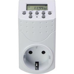 Basetech 1528580 Steckdosen-Zeitschaltuhr digital Wochenprogramm 1800 W IP20 Countdown-Funktion, Z