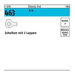 Scheibe DIN 463 m.2 Lappen 8,4 A 4