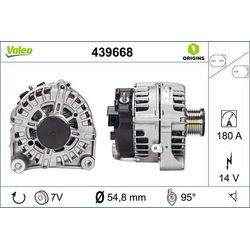 VALEO Generator NEW ORIGINAL PART 14V 180A für BMW 12317803724 12317808074 439668